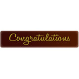 Chocolatree Congratulations Chocolate Decoration - 70/Box Dark Chocolate 61% Cacao WS-999CTRE49857-NPF