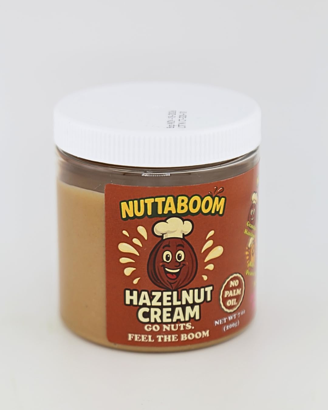 Hazelnut Cream Spread - Nuttaboom - Natural Nut Butter with Shea Butter & Organic Coconut Oil, No Palm Oil, Healthy Bread & Toast Spread, Made in USA