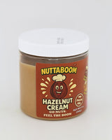 Hazelnut Cream Spread - Nuttaboom - Natural Nut Butter with Shea Butter & Organic Coconut Oil, No Palm Oil, Healthy Bread & Toast Spread, Made in USA