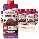 Premier Protein Shake, Chocolate, 30g Protein, No Added Sugar, 24 Vitamins & Minerals to Support Immune Health, 11 fl oz, 12 Pack