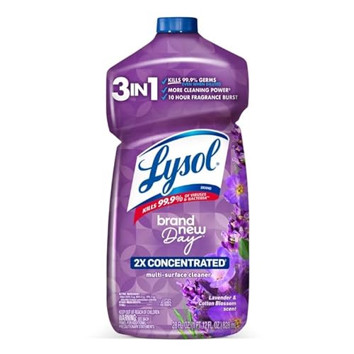 Lysol® Multi-Surface Cleaner 2X Concentrated - Pourable Lavender & Cotton Blossom 9/28 oz.