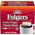 Folgers Coffee Singles Classic Roast Medium Roast Coffee, 19 Count (Pack of 1)