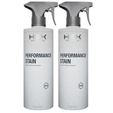 HEX Performance Stain & Stink Remover Spray, Unscented, 44oz (Pack of 2) - Activewear Laundry Pre-Treat for Odor & Tough Stains, Sweat, Grass, Blood