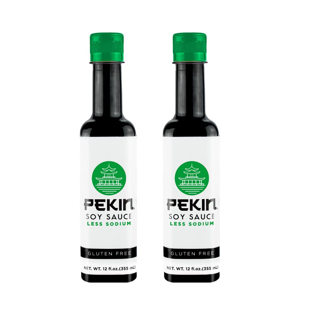 Pekin Reduced Sodium Soy Cooking Sauce, 12 Fl Oz Bottle (Pack of 2)