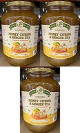 VONBEE HONEY CITRON & GINGER TEA 4.4 Lb - SET OF 3