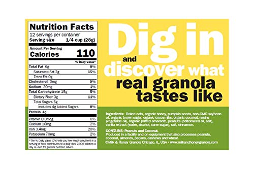 Milk & Honey Granola, Variety Pack (1 of each flavor: Original Cafe, Blueberry Pecan, & Rick Bayless's Mexican Mix), Non-GMO Project Verified