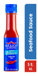 Mexico Lindo Tripack Best Flavors, Habanero Red, 7 Mares, & Picante Negra Xxxtra Hot Sauces, 5 Fl Oz Bottles (Pack of 3)
