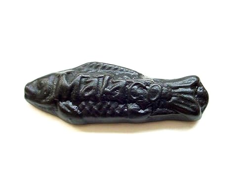 Malaco, Salty Black Licorice Swedish Fish (Salt Sill) (3 Lbs)