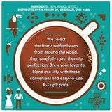 Kroger Medium Dark Roast ‘Rich and Lively’ 100% Colombian Coffee K-Cups 12-Count Recyclable Pods One 4.19 oz (118g) Small Box 1 Pack