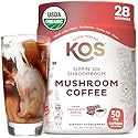 KOS Mushroom Coffee - USDA Certified Organic - Dark Chocolate Mocha Flavor - Mushroom Coffee Latte Powder with Reishi, Cordyceps, Lion's Mane, Chaga