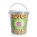 Tarallini Italian Snack Crackers - Family-Size Freshness-Saving Bucket - All Natural, Oven Baked Crunchy Crackers made with Clean Ingredients like