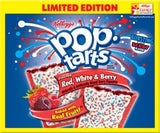 Kellogg's Pop-tarts Frosted Red White & Berry Toaster Pastries Limited Edition, 12ct 2 Pack