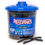Red Vines Twists, Black Licorice Flavor, 3.5LB Bulk Tub, Old Fashioned Soft & Chewy Candy