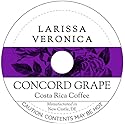 Concord Grape Costa Rica Coffee (Single Serve K-Cup Pods) (Gourmet, Naturally Flavored, Whole Coffee Beans) (12 pods, ZIN: 572303)