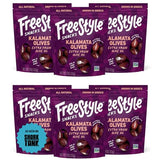 Freestyle Snacks, Olive Snack Packs - As Seen on Shark Tank - Fresh Pitted Kalamata Olives, Marinated in Extra Virgin Olive Oil, Salty Snack, Grown in