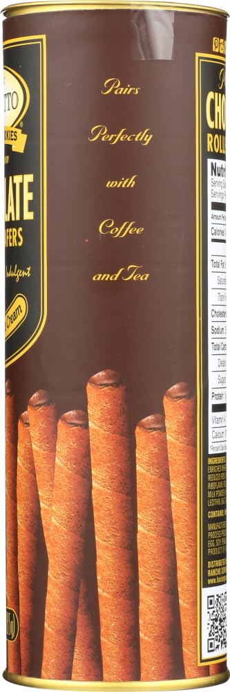 Dolcetto Chocolate Rolled Wafers 3 Oz. (Pack of 12)