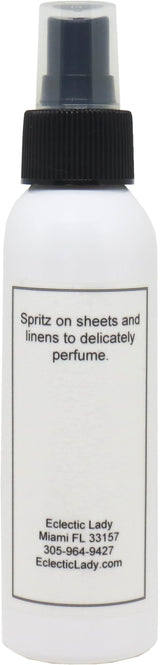 Vanilla Linen Spray, 8 ounces - Eclectic Lady Sheet and Linen Spray - No Artificial Colors, Parabens, or Preservatives - Long-Lasting Scent for Bed