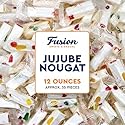 Jujube Nougat Candy - 12 Ounces (Approx. 35 Pieces) - Soft Chewy Fruit Jelly Pieces, Individually Wrapped, Classic Old Fashioned Treat, Easter Egg