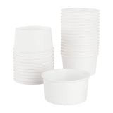 KARAT EARTH Eco-Friendly 6oz Paper Cold/Hot Food Container (90.8mm), White, KE-KDP6W - 1,000 ct
