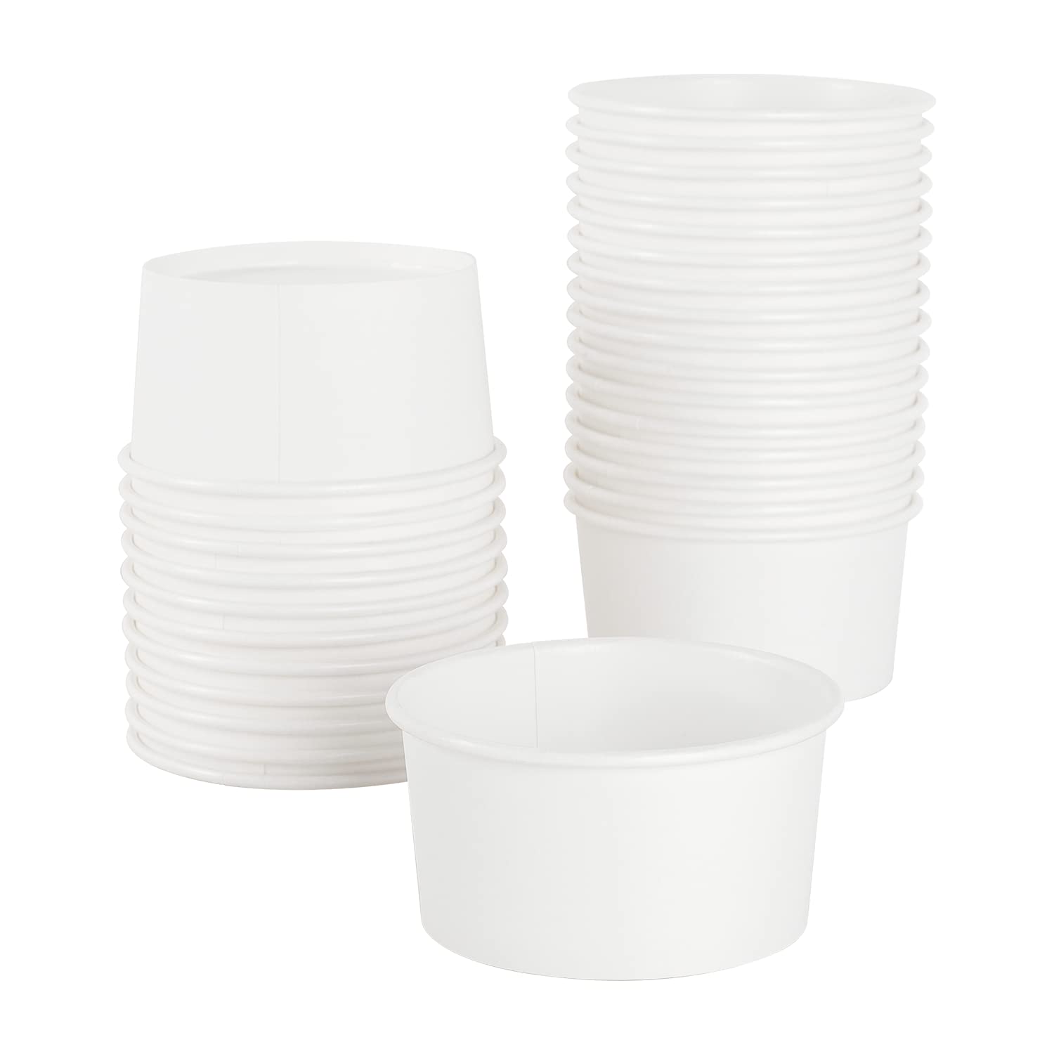 KARAT EARTH Eco-Friendly 6oz Paper Cold/Hot Food Container (90.8mm), White, KE-KDP6W - 1,000 ct