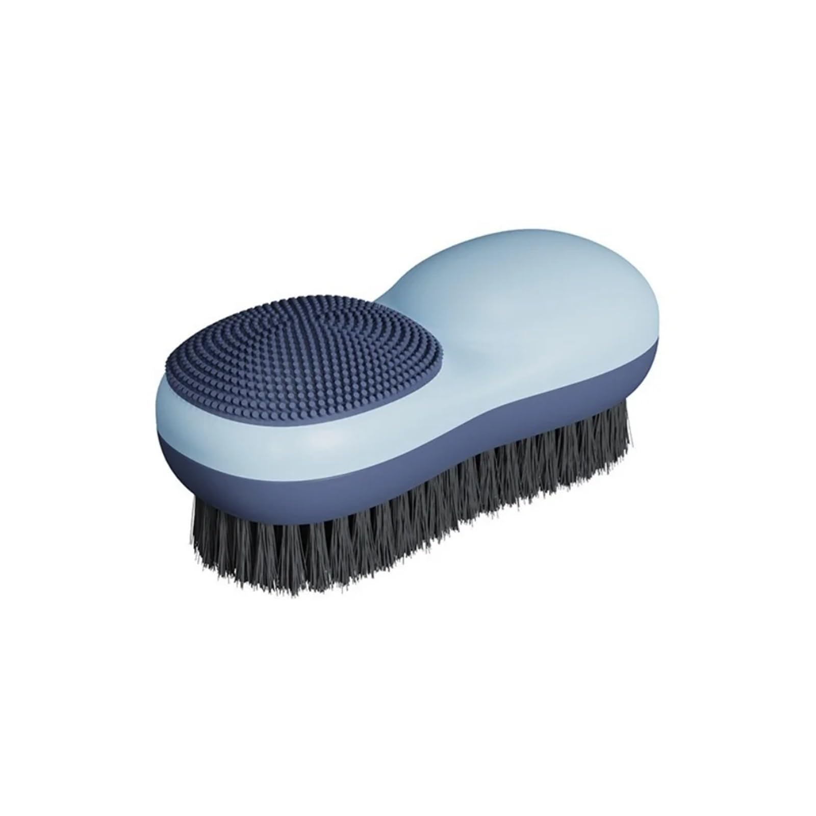 Double-Sided Laundry Stain Remover Brush, Soft Bristle And Silicone Scrubber For Clothes Shoes, Portable Household Cleaning Tool With Ergonomic