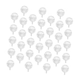 Zerodeko 60 Pcs Plastic Chocolate Wrapper Balls Holders Transparent Candy Packaging Cases for Bouquet Valentine's Day Wedding Party Candy Storage