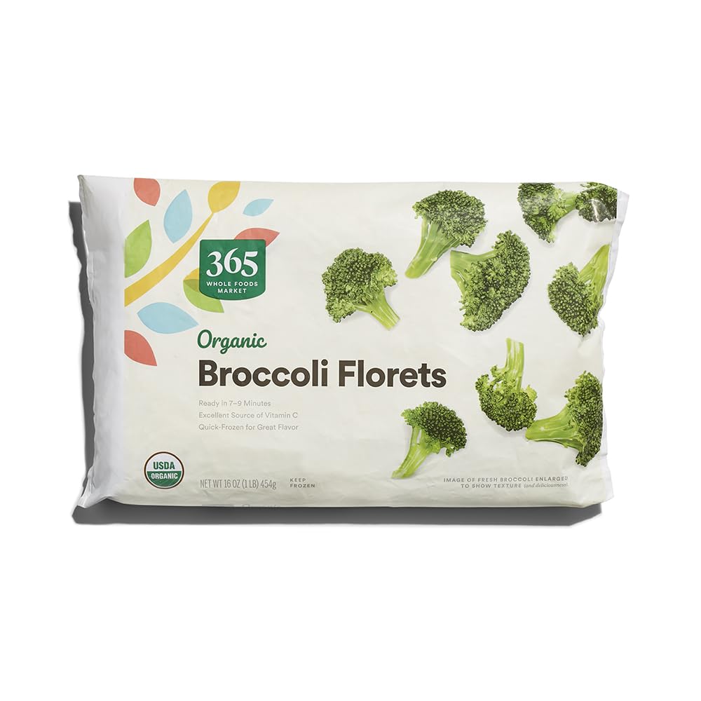 365 by Whole Foods Market, Organic Broccoli Florets, 16 oz, (Frozen)