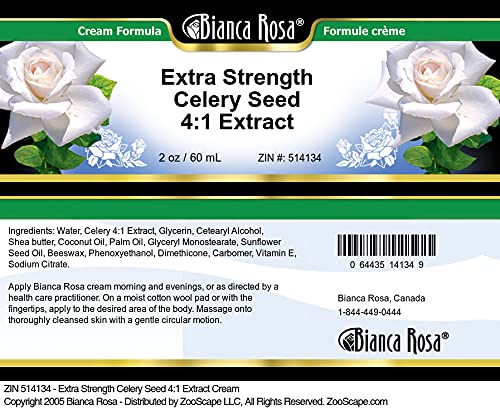 Bianca Rosa Extra Strength Celery Seed 4:1 Extract Cream (2 oz, ZIN: 514134)