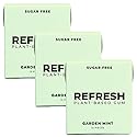 Refresh Gum Garden Mint - 12 Piece Sugar - Xylitol for Daily Use - Bubble Style Chewing Gum Bulk Alternative - Remineralizing Pure Mint Flavor - Pack