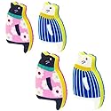 Sink Cat Dish Sponge Scrubber for Washing Dishes Dishwashing Cloth Scrubber Pack of 4 (BluePink Set)