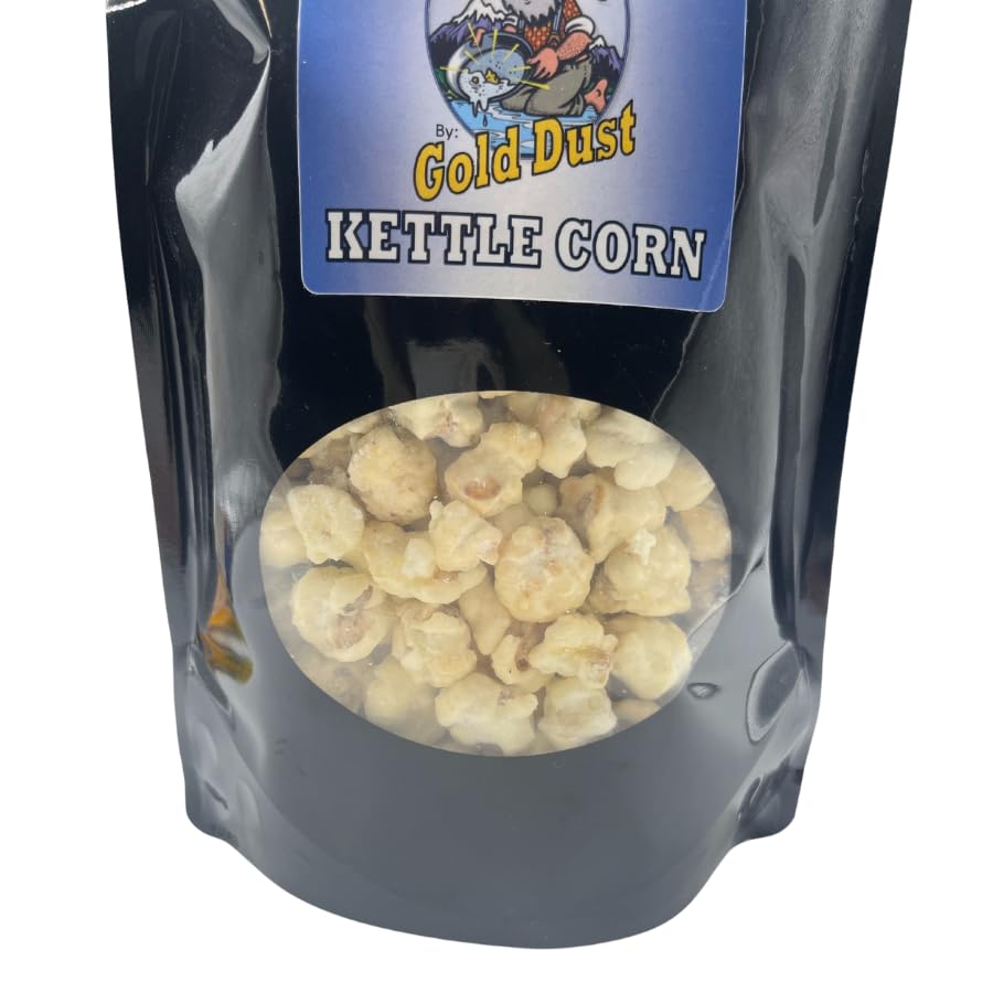 Gold Dust Kettle Corn | Frosty Chocolate | Gourmet White Chocolate Covered Kettle Corn | Sweet and Salty Popcorn | Gluten Free | Non GMO | Fresh