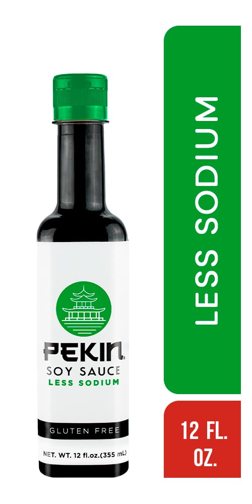 Pekin Reduced Sodium Soy Cooking Sauce, 12 Fl Oz Bottle (Pack of 2)