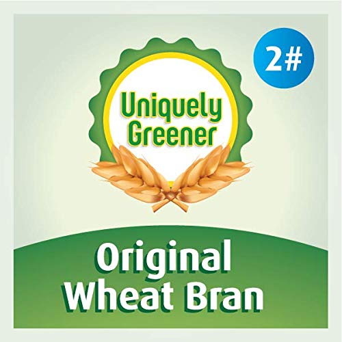 Uniquely Greener Wheat Bran, 2 lb - Non-GMO, Chemical-Free, All-Natural, Unprocessed, Finely Milled Wheat Bran for Baking, Cooking, Mushroom Growing