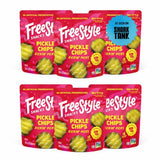 Freestyle Snacks Pickle Chip Snack Packs - Spicy Dill - All Natural, Fresh-Packed Deli-Style Pickles - Non-GMO, Kosher, Gluten-Free, Low Calorie
