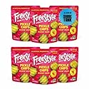Freestyle Snacks Pickle Chip Snack Packs - Spicy Dill - All Natural, Fresh-Packed Deli-Style Pickles - Non-GMO, Kosher, Gluten-Free, Low Calorie