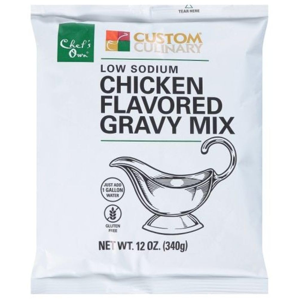 Custom Culinary PanRoast Low Sodium Chicken Flavored Gravy Mix, 12 Ounce -- 8 per case.