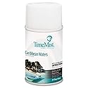 TimeMist Premium Metered Air Freshener Refills - Caribbean Waters - 7.1 oz (1 Unit) 1042756 - Lasts Up To 30 Days and Neutralizes Tough Unwanted Odors