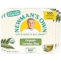 Newman's Own Organics Green Tea, 100 Individually Wrapped Tea Bags, 100 Count (Pack of 5)