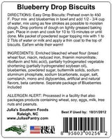 Blueberry Biscuit Mix in Cloth Bag (With Blueberries & Powdered Sugar)