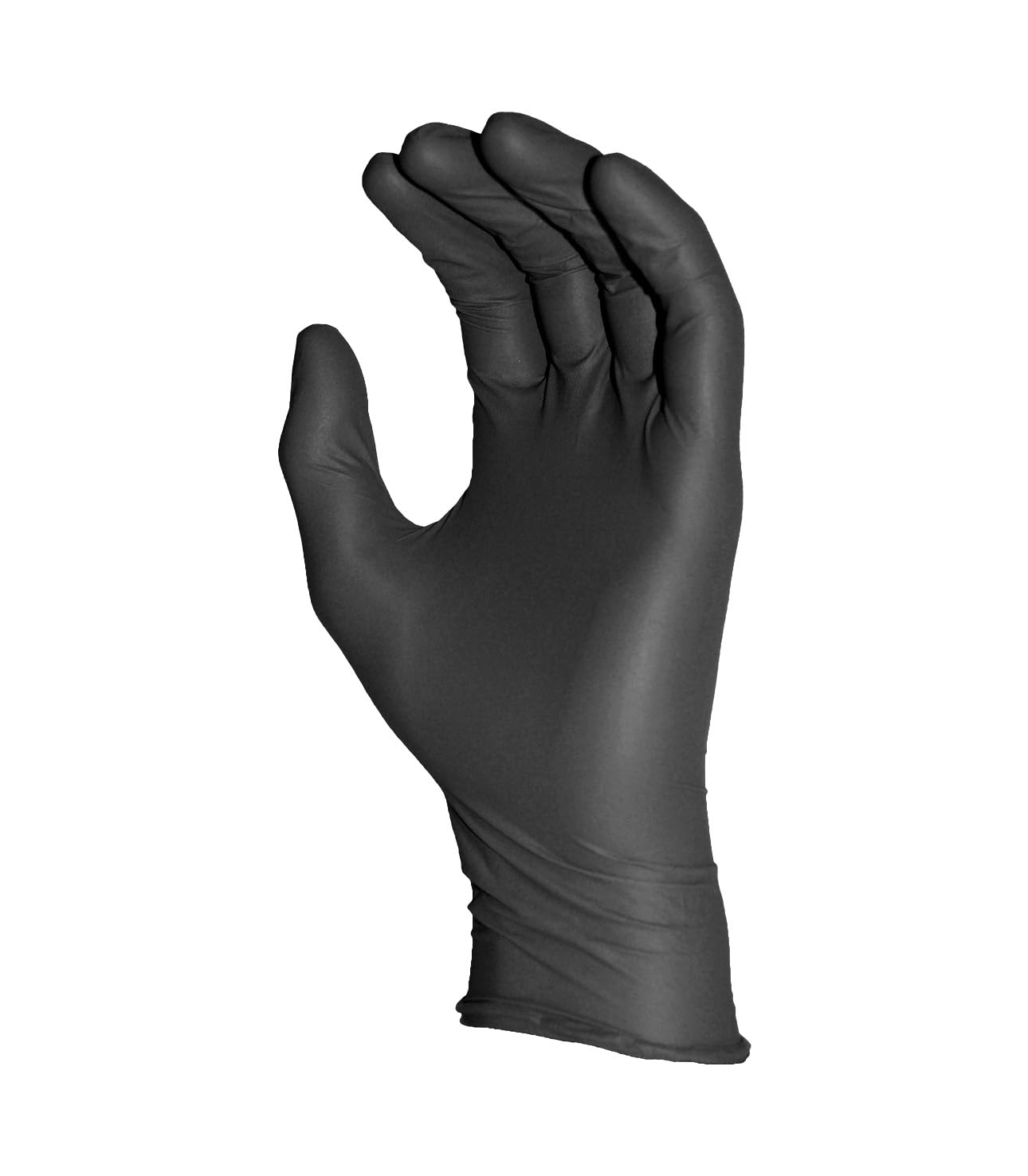 50 Pack Men's Extra Large Black Grease Monkey Nitrile Disposable Gloves