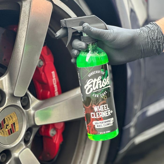 Ethos Wheel Cleaner - Car Wheel Cleaner Spray - Rim Cleaner Spray Brake Dust, Iron Remover - Color Change Technology - Professional Strength Formula