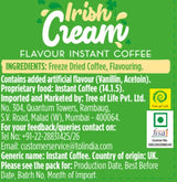 Beanies Flavour Instant Coffee - Irish Cream Instant Flavored Coffee - Bold & Adventurous Full-On Flavor - An Indulgent Sugar Free Taste Explosion