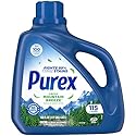 Purex Fresh Mountain Breeze Liquid Laundry Detergent, 150 fl oz, 115 loads.
