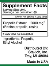Stakich Propolis Extract - 75% Liquid Supplement - 4 fl oz
