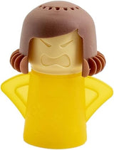 NAVEIA Just Add Vinegar and Water (yellow).Microwave Cleaner Steam Angry Mama Easily Cleans The Crud in Minutes. Fast Action Steam Kitchen Gadget.