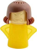 NAVEIA Just Add Vinegar and Water (yellow).Microwave Cleaner Steam Angry Mama Easily Cleans The Crud in Minutes. Fast Action Steam Kitchen Gadget.