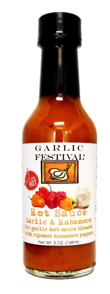 Garlic Festival Foods Garlic & Habanero Hot Sauce 5 oz.