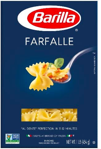 Barilla Pasta, Penne, Rigatoni, Cellentani, and Farfalle, 16 Ounce (Pack of 4) - with Make Your Day Mini Bamboo Spatula