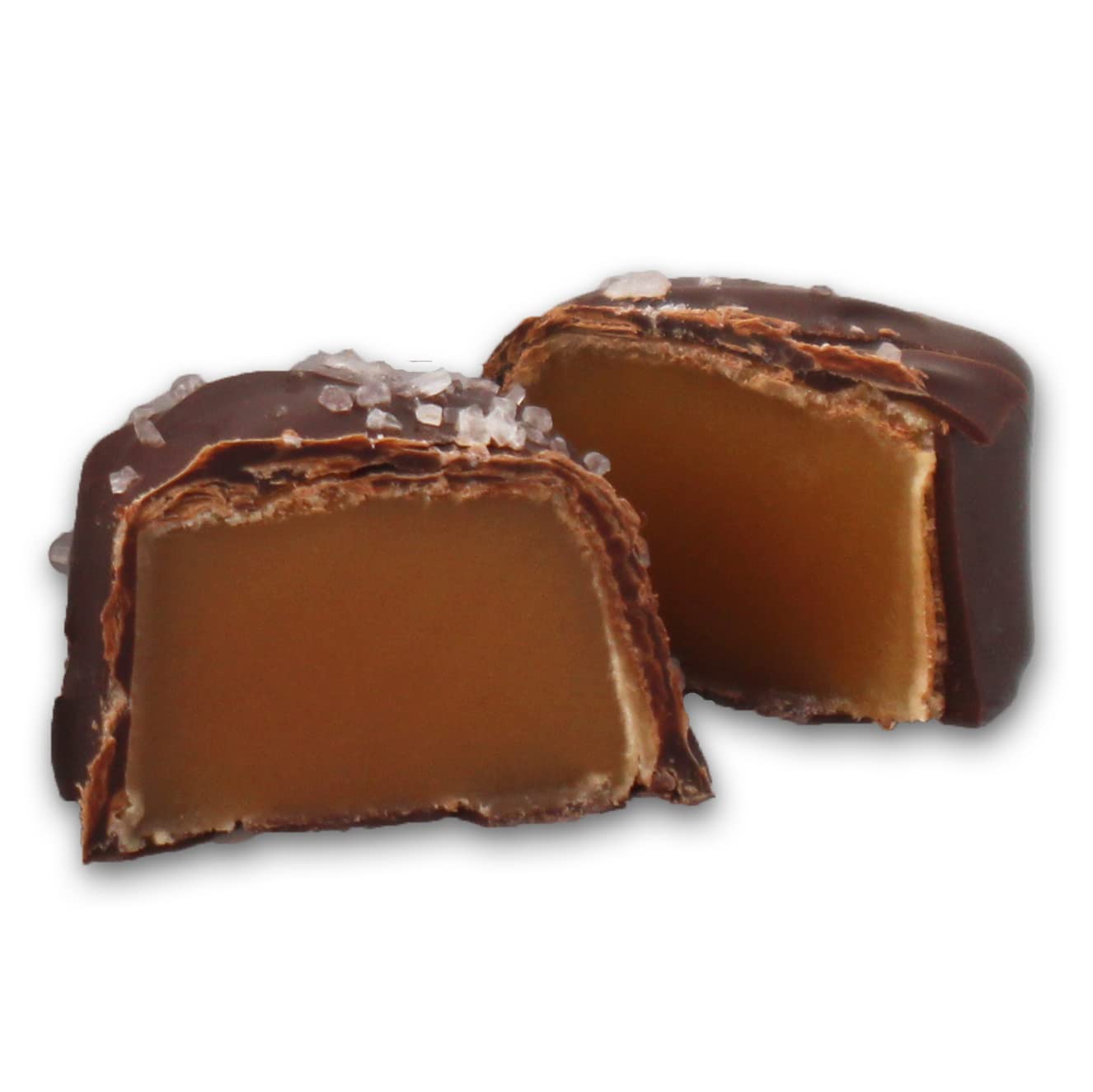 Vermont Nut Free Chocolates Dark Chocolate Sea Salt Caramels (9-Piece), Nut-Free, Kosher