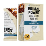 Primal Power Beef Liver Bar 1100mg - New Zealand Grass-Fed, 211% DV B12, 10g Protein Collagen - Zero Added Sugar, No Seed Oils, Gluten Free